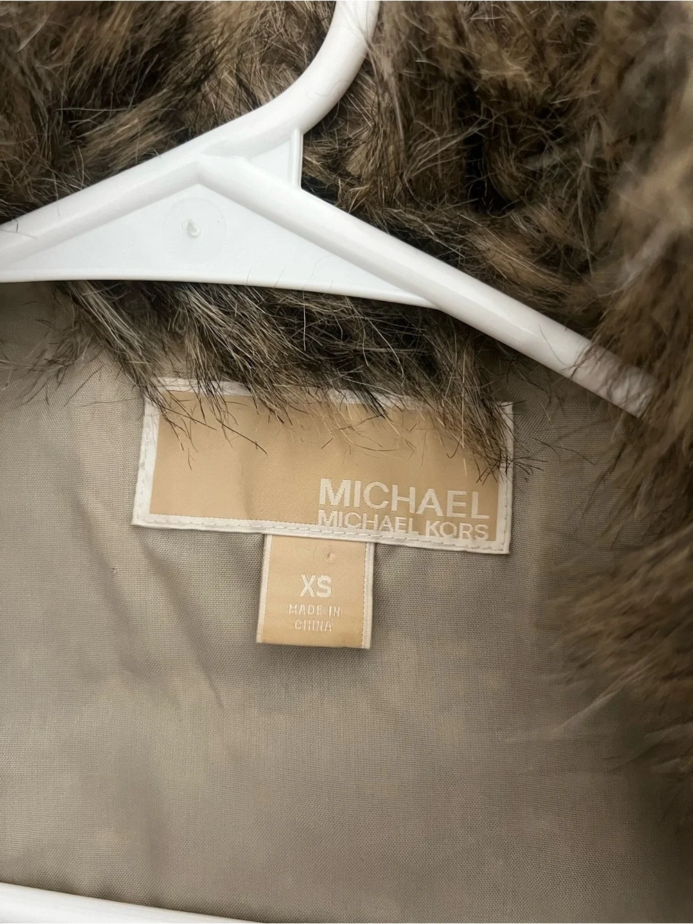 Michael Kors Leopard Faux Fur Vest - Brown/Black